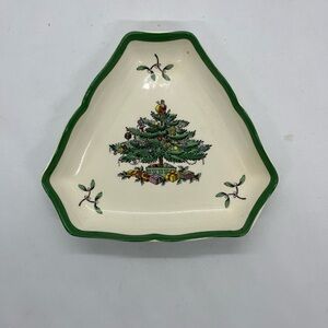 Spode Christmas Tree Plate - White